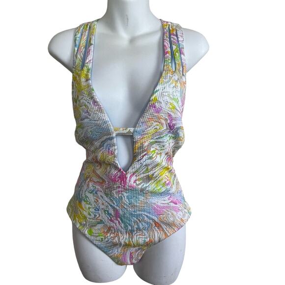 Becca by Rebecca Virtue Swimsuit Size L One Piece Women's‎ Hot Springs - Picture 3 of 9